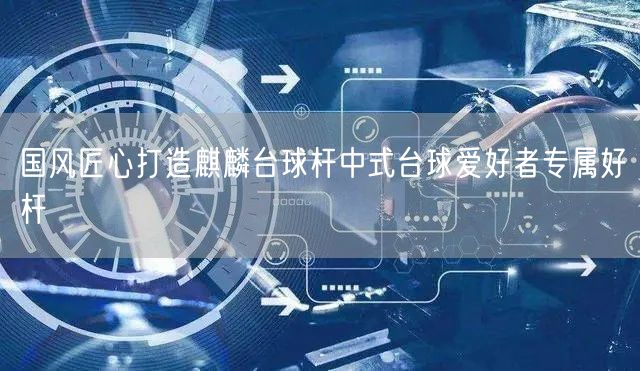 国风匠心打造麒麟台球杆中式台球爱好者专属好杆